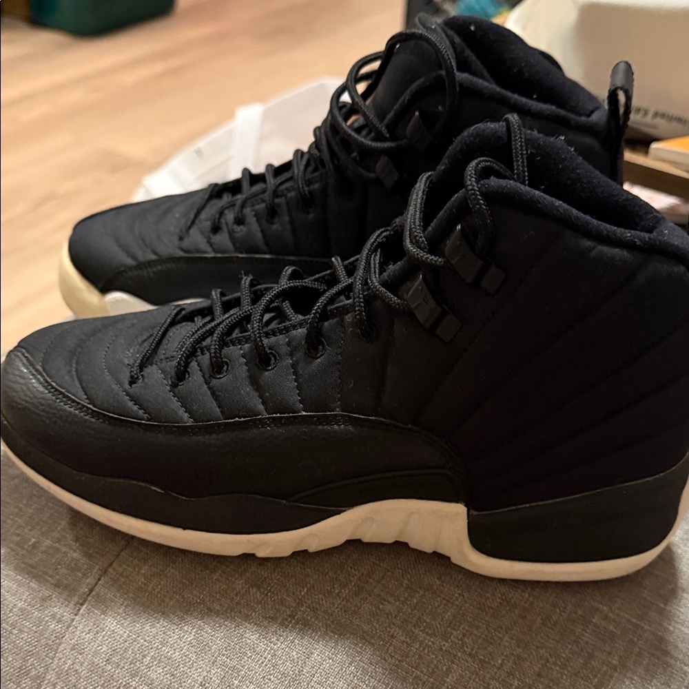 Stylish Black High-Top Sneakers (Jordan Retro 12’s)